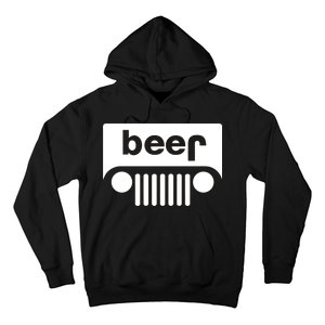 Adult Beer Funny Upside Down Logo Hoodie