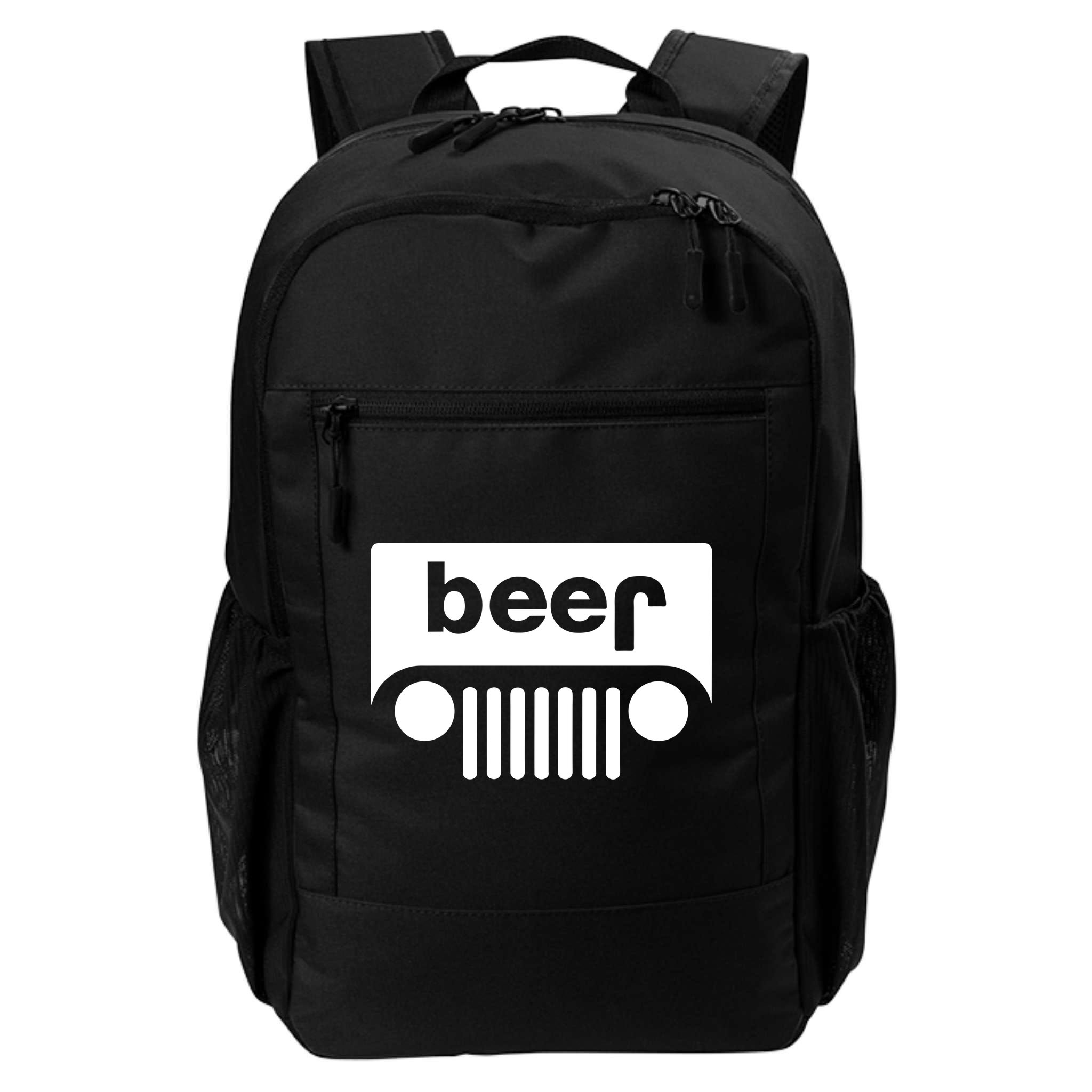 Adult Beer Funny Upside Down Logo Backpack