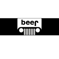 Adult Beer Funny Upside Down Logo Bumper Sticker