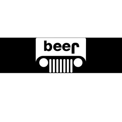 Adult Beer Funny Upside Down Logo Bumper Sticker