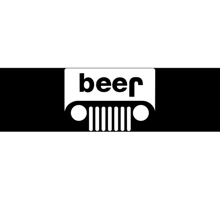 Adult Beer Funny Upside Down Logo Bumper Sticker