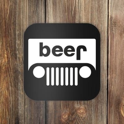 Adult Beer Funny Upside Down Logo Coaster