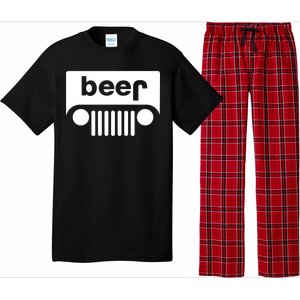 Adult Beer Funny Upside Down Logo Pajama Set