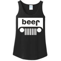 Adult Beer Funny Upside Down Logo Ladies Essential Tank