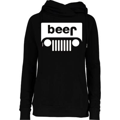 Adult Beer Funny Upside Down Logo Womens Funnel Neck Pullover Hood