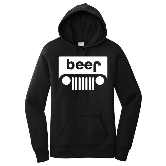 Adult Beer Funny Upside Down Logo Women's Pullover Hoodie