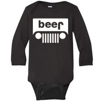 Adult Beer Funny Upside Down Logo Baby Long Sleeve Bodysuit