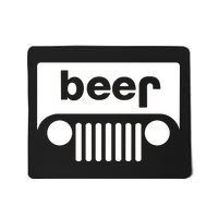 Adult Beer Funny Upside Down Logo Mousepad