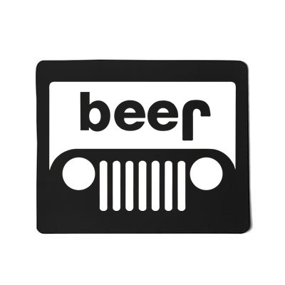 Adult Beer Funny Upside Down Logo Mousepad