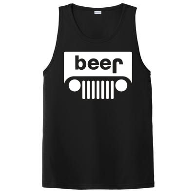 Adult Beer Funny Upside Down Logo PosiCharge Competitor Tank