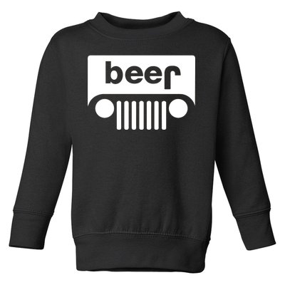 Adult Beer Funny Upside Down Logo Toddler Sweatshirt