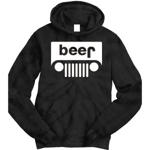 Adult Beer Funny Upside Down Logo Tie Dye Hoodie