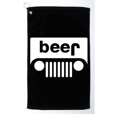 Adult Beer Funny Upside Down Logo Platinum Collection Golf Towel