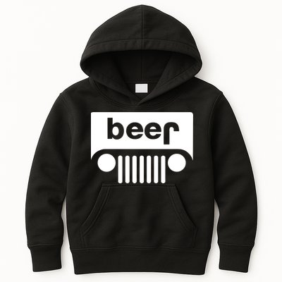 Adult Beer Funny Upside Down Logo Kids Hoodie