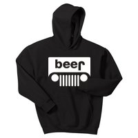 Adult Beer Funny Upside Down Logo Kids Hoodie