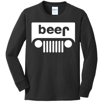 Adult Beer Funny Upside Down Logo Kids Long Sleeve Shirt