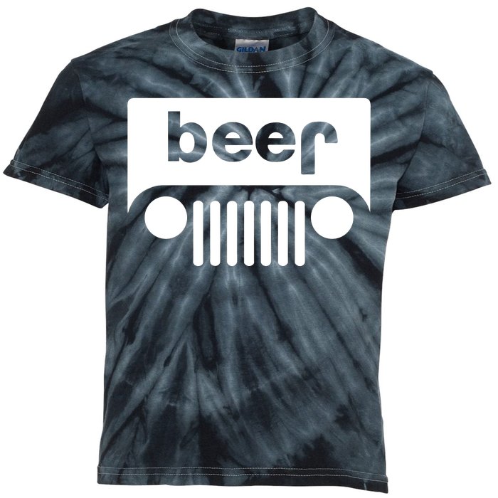 Adult Beer Funny Upside Down Logo Kids Tie-Dye T-Shirt