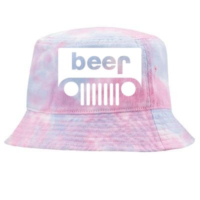 Adult Beer Funny Upside Down Logo Tie-Dyed Bucket Hat