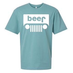 Adult Beer Funny Upside Down Logo Sueded Cloud Jersey T-Shirt