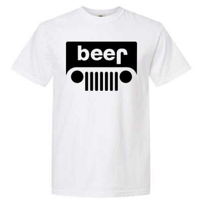 Adult Beer Funny Upside Down Logo Garment-Dyed Heavyweight T-Shirt