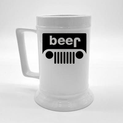 Adult Beer Funny Upside Down Logo Beer Stein