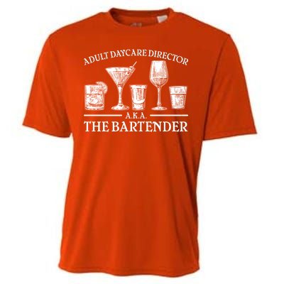 Adult Daycare Director AKA The Bartender Cooling Performance Crew T-Shirt