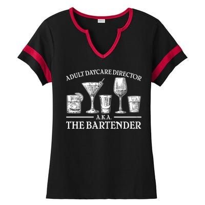 Adult Daycare Director AKA The Bartender Ladies Halftime Notch Neck Tee