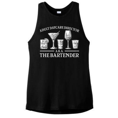 Adult Daycare Director AKA The Bartender Ladies PosiCharge Tri-Blend Wicking Tank