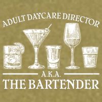 Adult Daycare Director AKA The Bartender Garment-Dyed Women's Muscle Tee