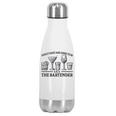 Adult Daycare Director AKA The Bartender Stainless Steel Insulated Water Bottle