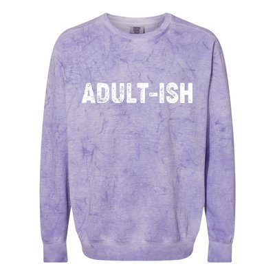 Adult-ish Colorblast Crewneck Sweatshirt