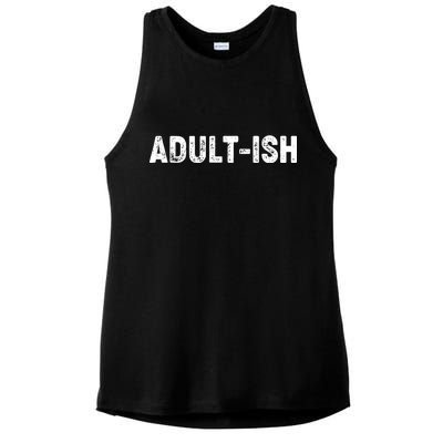 Adult-ish Ladies PosiCharge Tri-Blend Wicking Tank