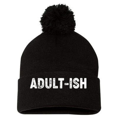 Adult-ish Pom Pom 12in Knit Beanie