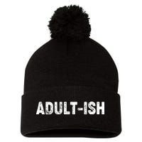 Adult-ish Pom Pom 12in Knit Beanie