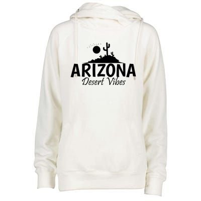 Arizona Desert Vibes Usa America Great Gift Womens Funnel Neck Pullover Hood