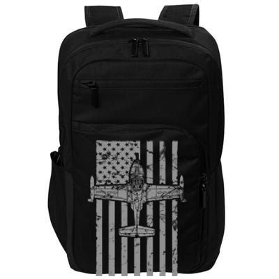 A37 Dragonfly Vintage Flag Patriotic Jet Airplane Impact Tech Backpack