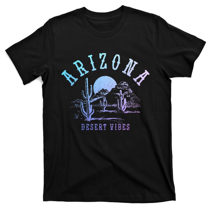 Arizona Desert Vibes Az Pride Cactus Vintage T-Shirt