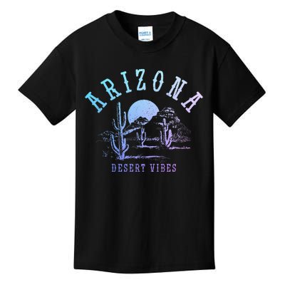 Arizona Desert Vibes Az Pride Cactus Vintage Kids T-Shirt