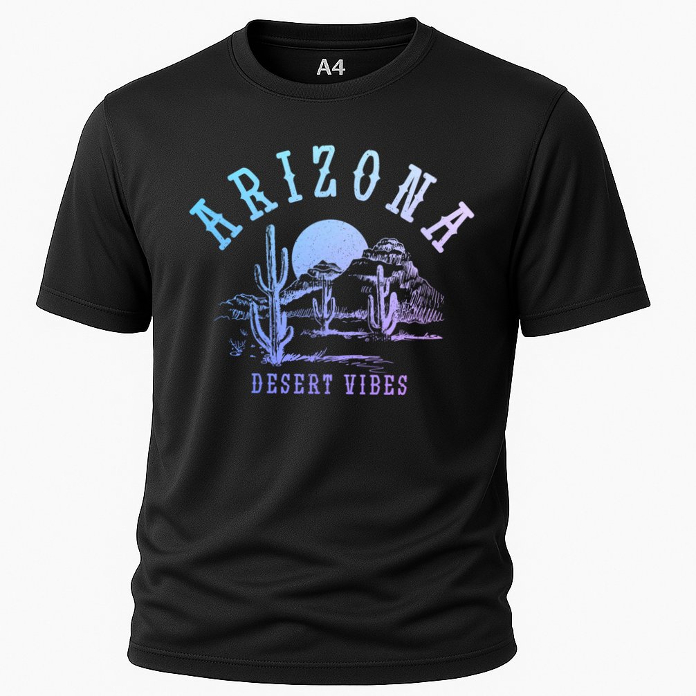 Arizona Desert Vibes Az Pride Cactus Vintage Gift Cooling Performance Crew T-Shirt