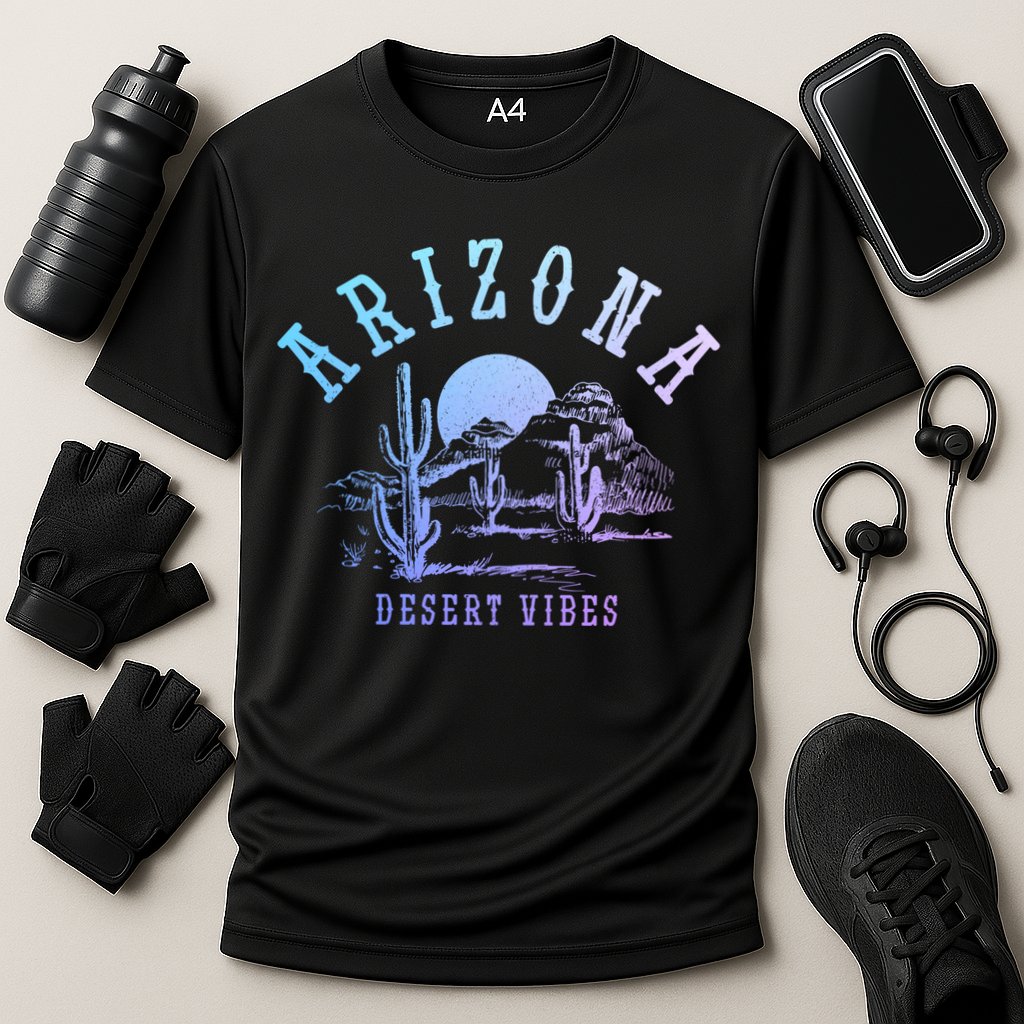 Arizona Desert Vibes Az Pride Cactus Vintage Gift Cooling Performance Crew T-Shirt
