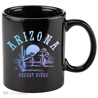 Arizona Desert Vibes Az Pride Cactus Vintage Gift 11oz C Handle Ceramic Mug