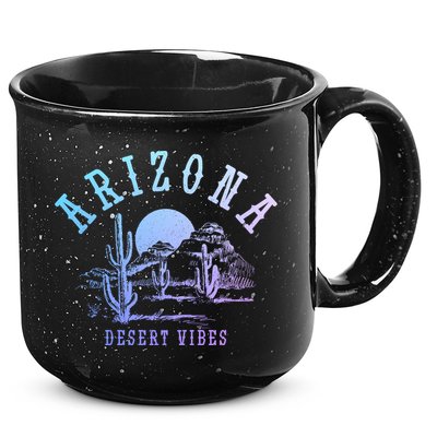 Arizona Desert Vibes Az Pride Cactus Vintage Gift 15oz Campfire Ceramic Mug