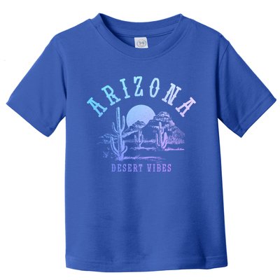 Arizona Desert Vibes Az Pride Cactus Vintage Gift Toddler T-Shirt