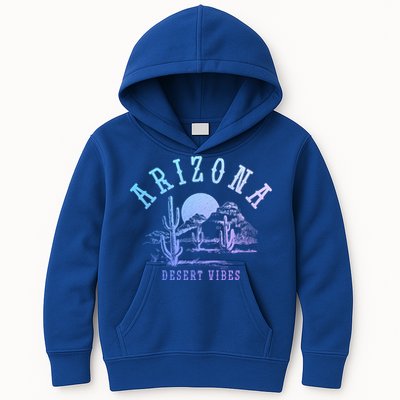 Arizona Desert Vibes Az Pride Cactus Vintage Gift Kids Hoodie