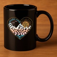 Adventure Awaits Nature Cute Wilderness 11oz C Handle Ceramic Mug