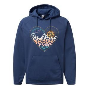 Adventure Awaits Nature Cute Wilderness Performance Fleece Hoodie