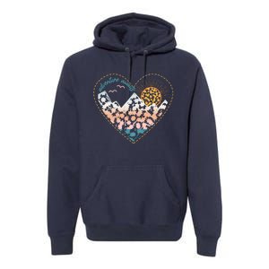 Adventure Awaits Nature Cute Wilderness Premium Hoodie