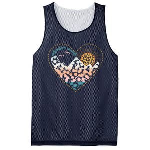 Adventure Awaits Nature Cute Wilderness Mesh Reversible Basketball Jersey Tank