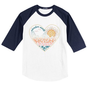 Adventure Awaits Nature Cute Wilderness Baseball Sleeve Shirt