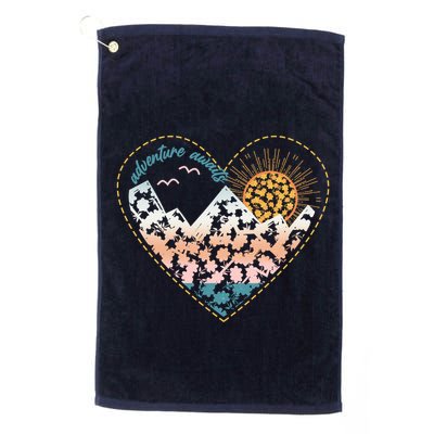 Adventure Awaits Nature Cute Wilderness Golf Towel